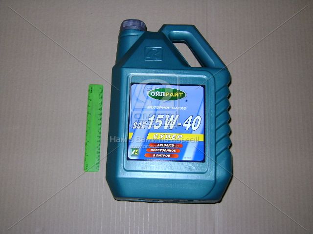 Масло моторное OIL RIGHT Супер 15W-40 SG/CD (Канистра 5л). Фото 1