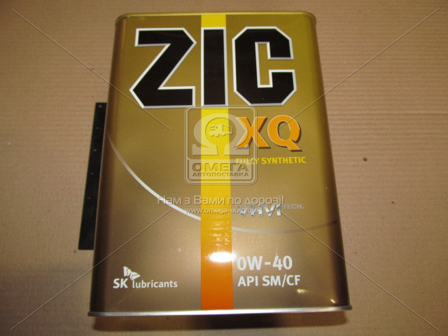 Масло моторное ZIC XQ 0W-40 (Канистра 4л). Фото 1