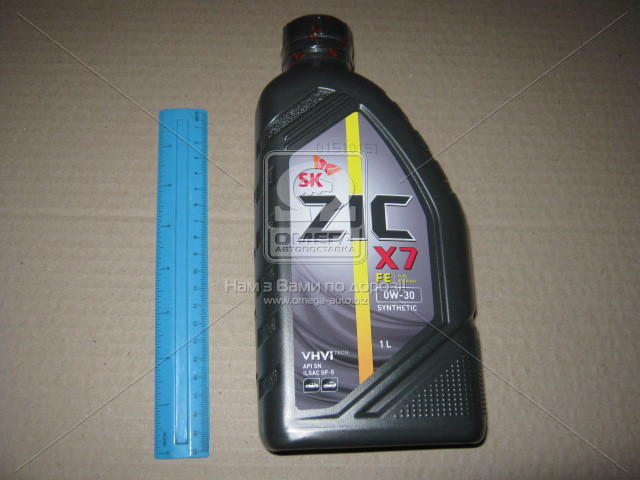 Масло моторное ZIC X7 FE 0W-30 (Канистра 1л). Фото 1